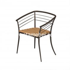 Food Court Chair Size 50 - SIANTANO KT 005 / Brown Matt, Natural 